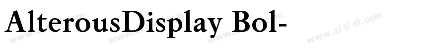 AlterousDisplay Bol字体转换